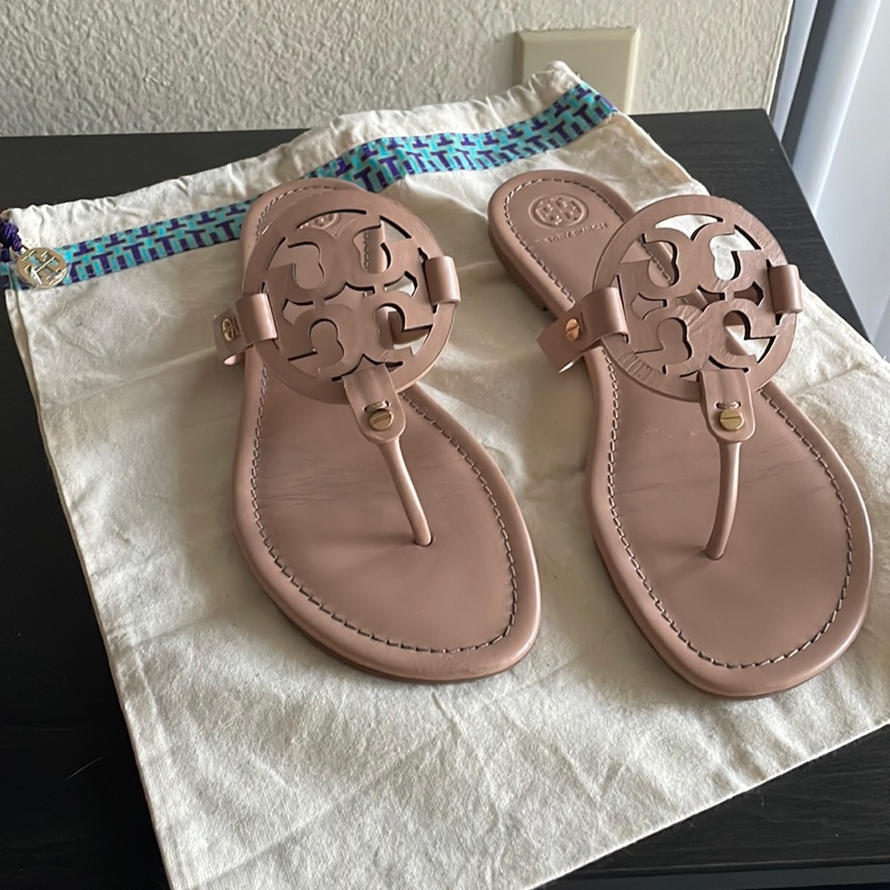 Nude Tory Burch Miller Flip Flop Sandals